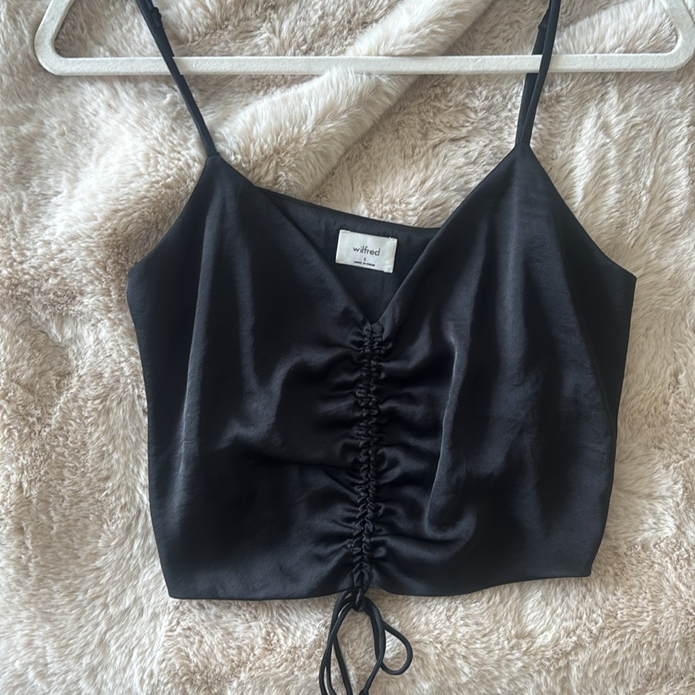 Wilfred Black Ruched Women's Top